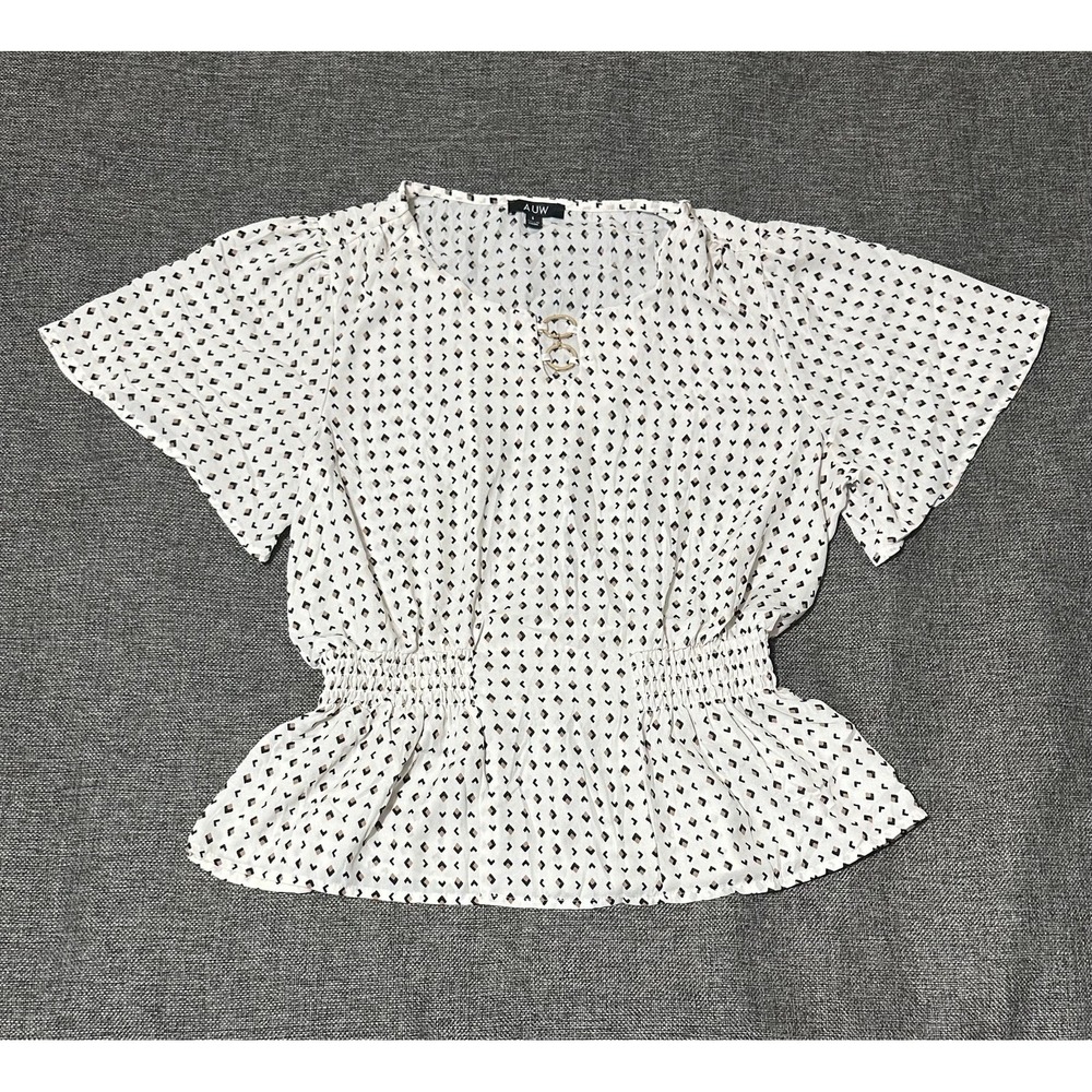AUW Women's L Pullover Blouse